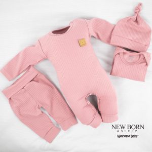 Set 5 pzas New Born&Sleep Rosado