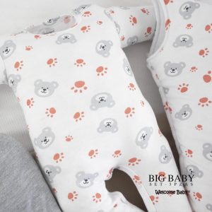 Big Baby Set de bienvenida estampado gris