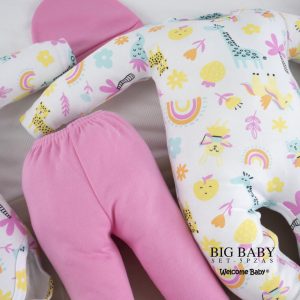 Big Baby Set de bienvenida estampado rosado